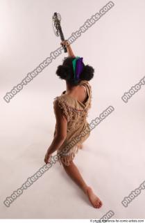 ANISE KNEELING POSE WITH AX 